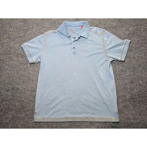 Tommy Bahama Denim Men's Blue And Gold Shirt Size XL